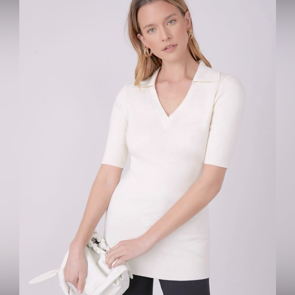 Wool Blend S/S Sweater NIB